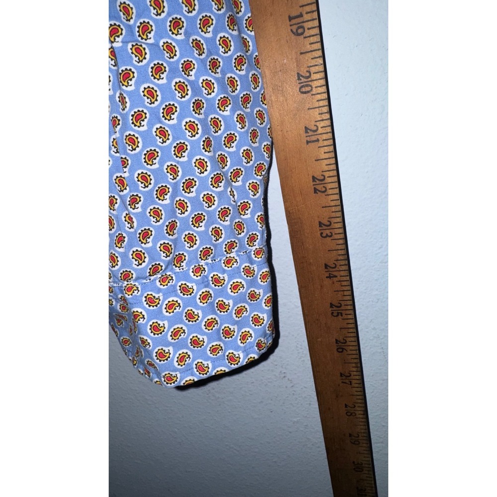 Ralph Lauren Mens Blue Paisley Preppy Classic Custom Fit Button Down Shirt XXL - Picture 5 of 7